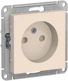 

Механизм розетки 1-м СП AtlasDesign 16А IP20 без заземления беж SchE ATN000249 IEK