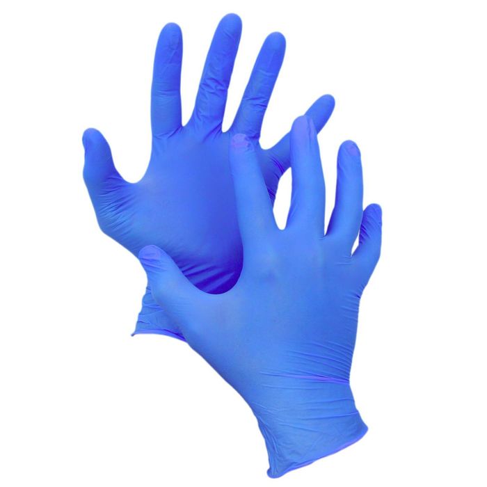 Перчатки нитриловые медицинские неопудр нестерил синие L 50 пар