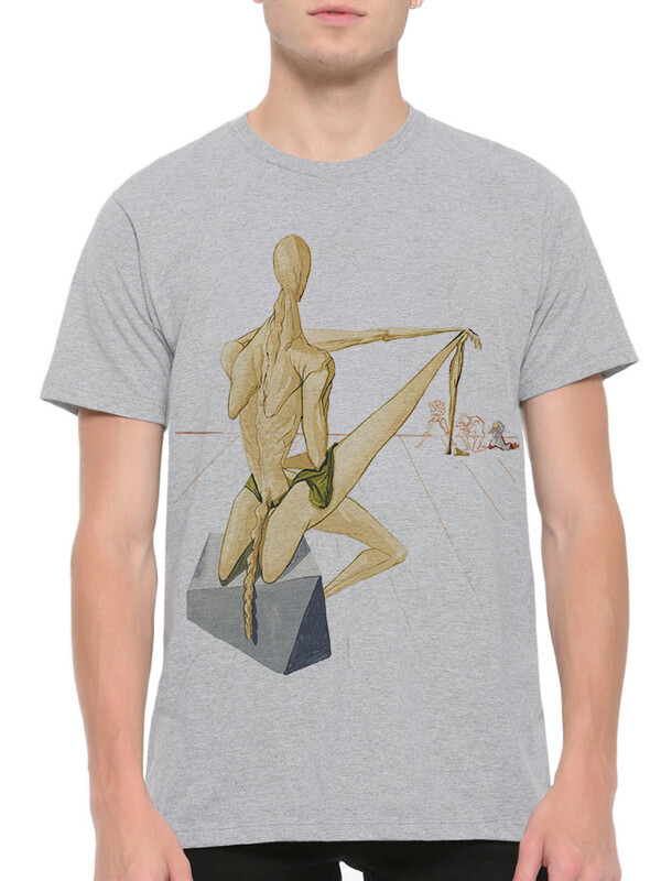 

Футболка мужская Dream Shirts Сальвадор Дали серая M, "Сальвадор Дали"