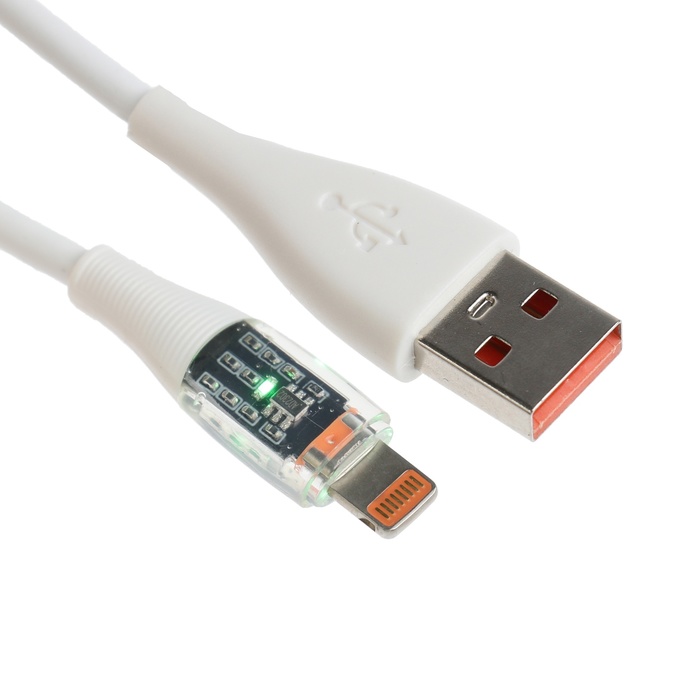 Кабель, 2 А, MicroUSB - USB, прозрачный, оплётка нейлон, 1 м, чёрный