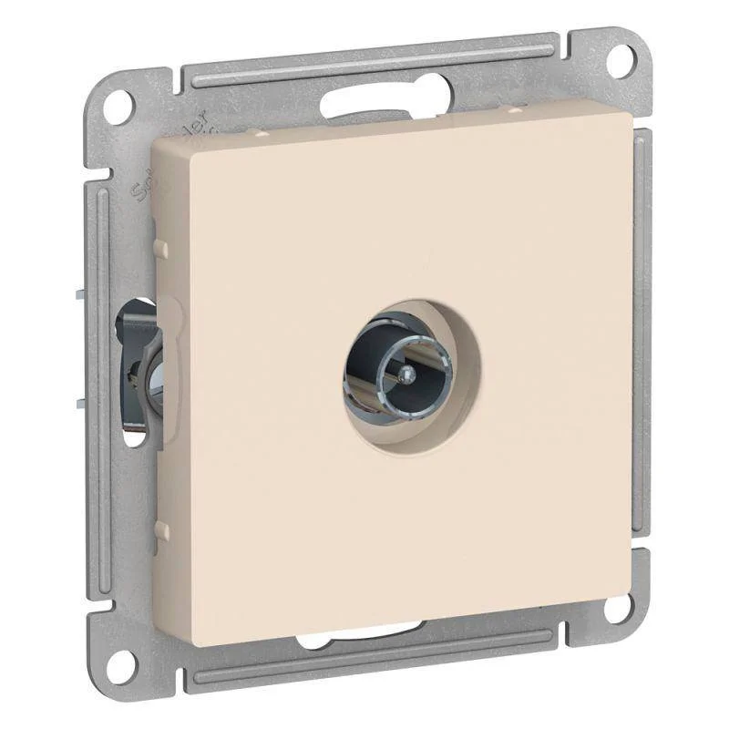 

Механизм розетки TV проходной AtlasDesign 4DB беж. SchE ATN000292