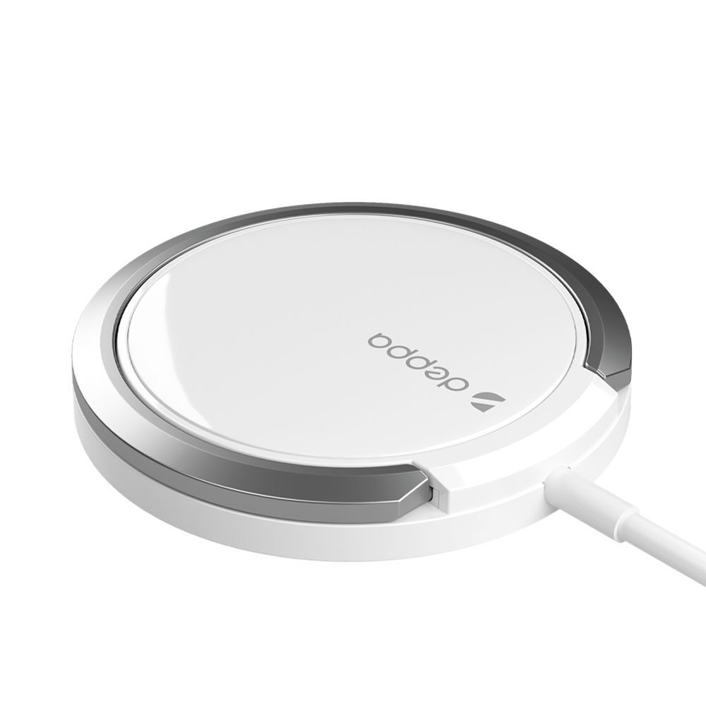 Беспроводное зарядное устройство Deppa MagSafe Ring Qi 15W белый 2000₽