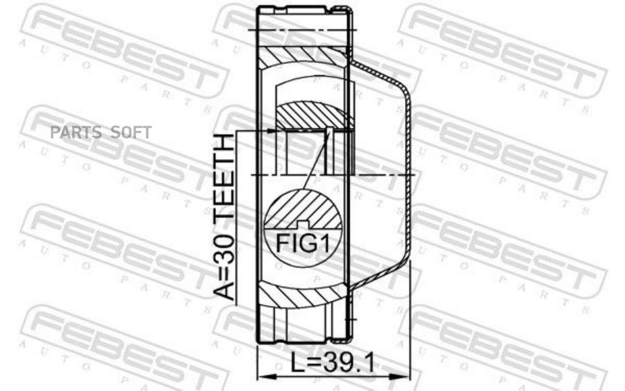 

FEBEST ШРУС карданного вала передний 30x74 FEBEST 1811-MOKFSHA