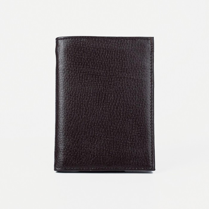 

Обложка для автодокументов 2 в 1 (с портмоне), цвет коричневый