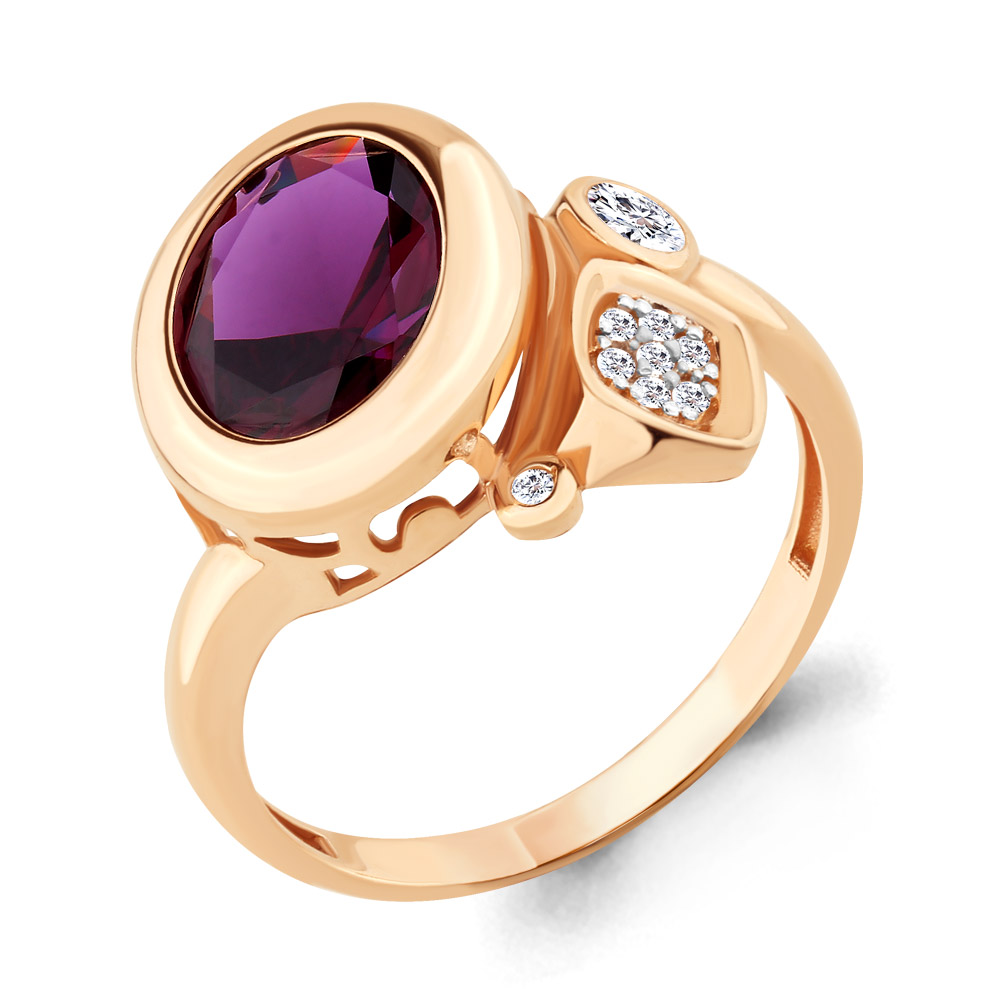 

Кольцо из серебра с аметистом р. , Aquamarine 6902784А_925_з, 6902784А_925_з