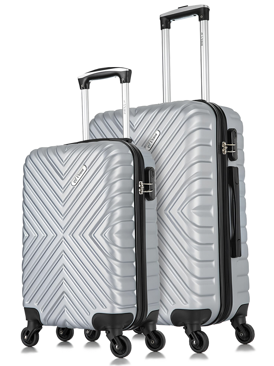 Комплект чемоданов унисекс L'Case New-Delhi серый, S/M