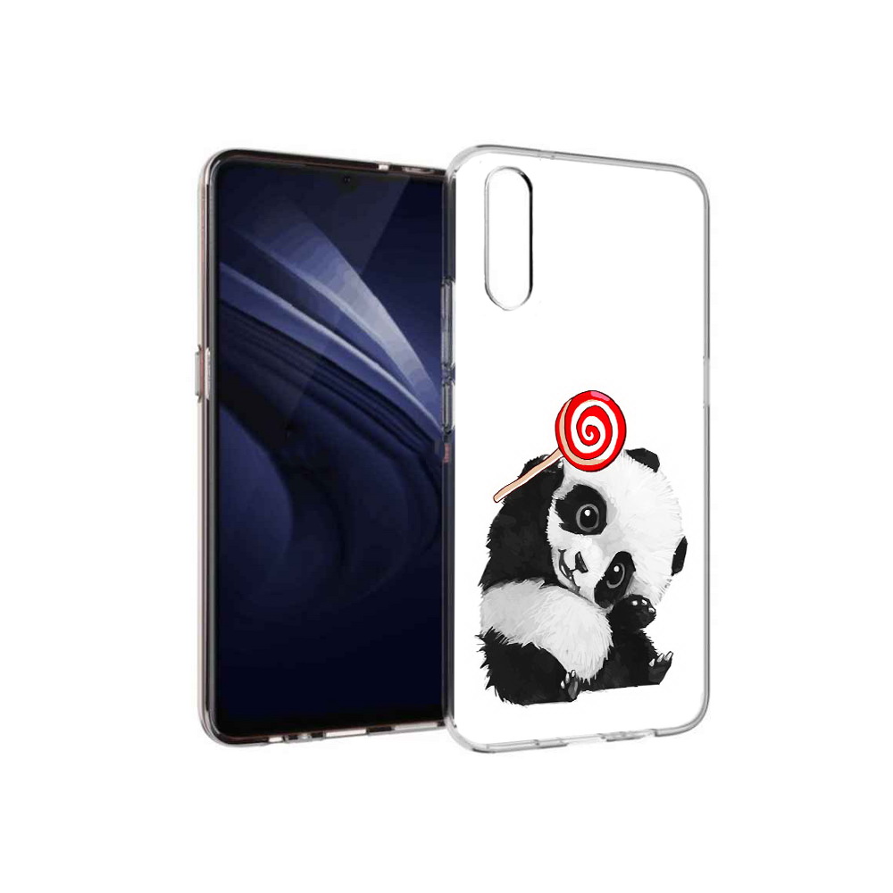 

Чехол MyPads Tocco для Vivo V17 Neo панда с леденцом (PT226959.388.534), Прозрачный, Tocco