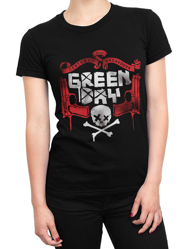 фото Футболка женская design heroes группа green day черная 2xl