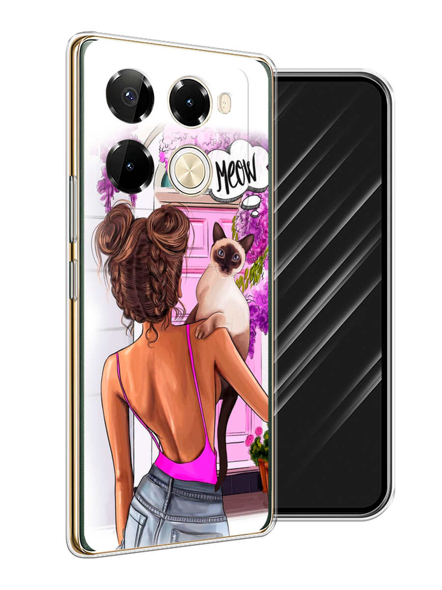 

Чехол Awog на Infinix Note 40 Pro 5G/Note 40 Pro Plus "Девушка с кошкой", 3105950-1
