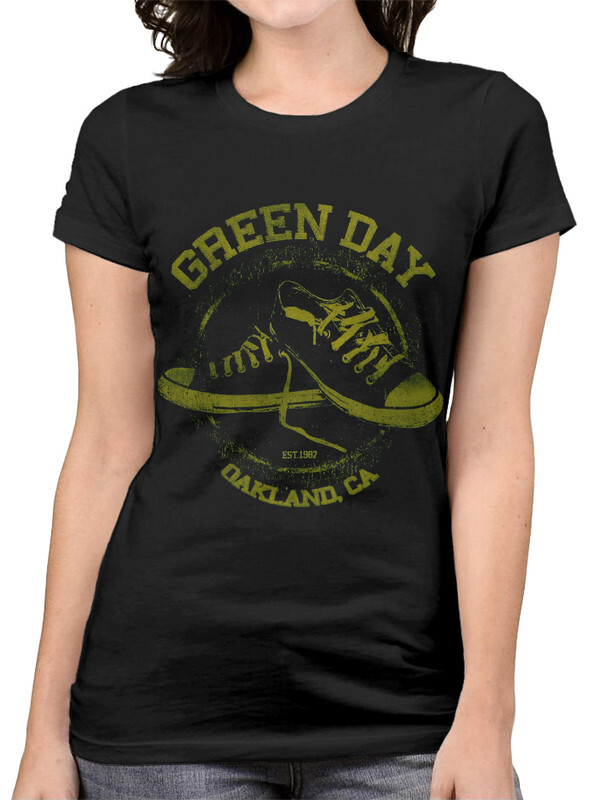 фото Футболка женская design heroes green day черная 3xl