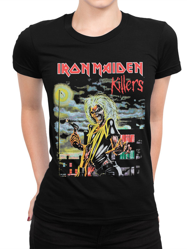 фото Футболка женская design heroes iron maiden черная 2xl