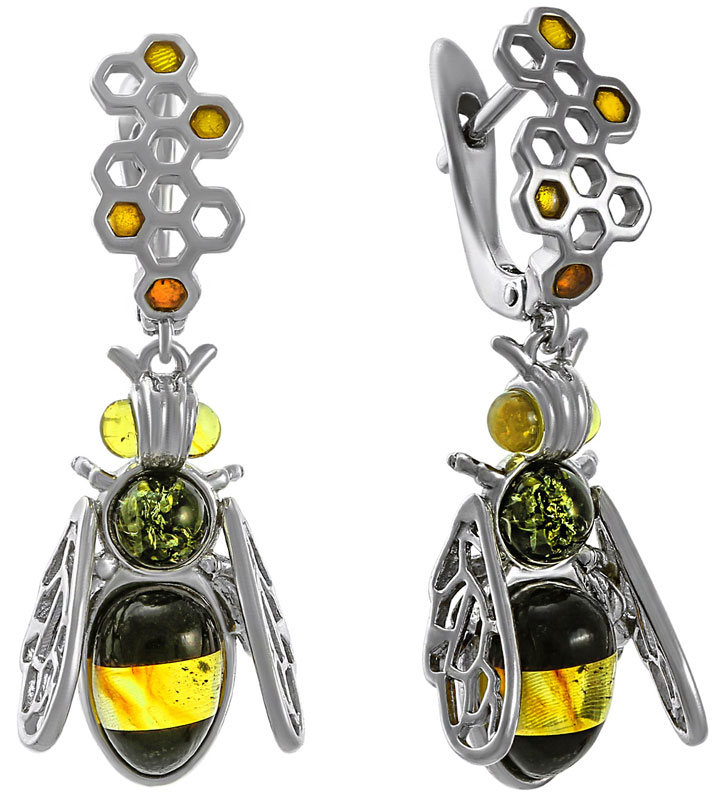 

Серьги из серебра с янтарем Darvin 92906R149AB, 92906R149AB