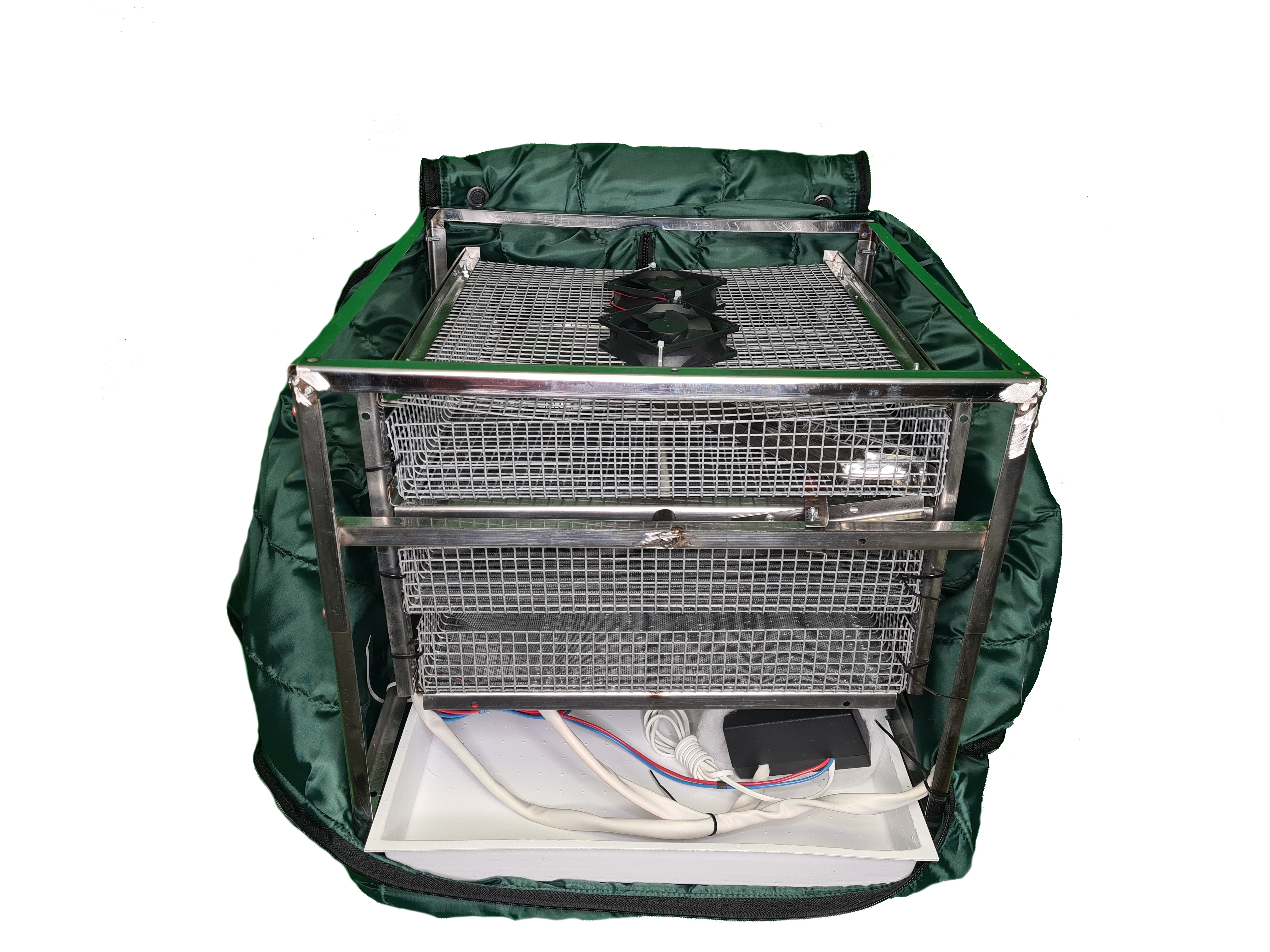 Инкубатор для яиц ТГБ ВЛРА БИО 210, зеленый, алюминий, 51х49х48 см