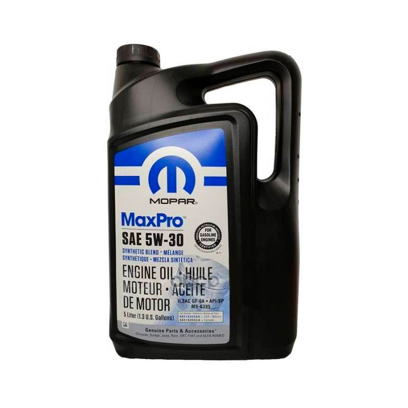 Моторное масло Mopar синтетическое MAXPRO 5W30 5л 100037290171