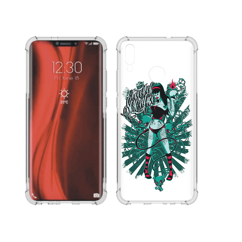 

Чехол MyPads Tocco для Honor 8X нарисованная девушка в татуировках (PT118984.69.499), Tocco