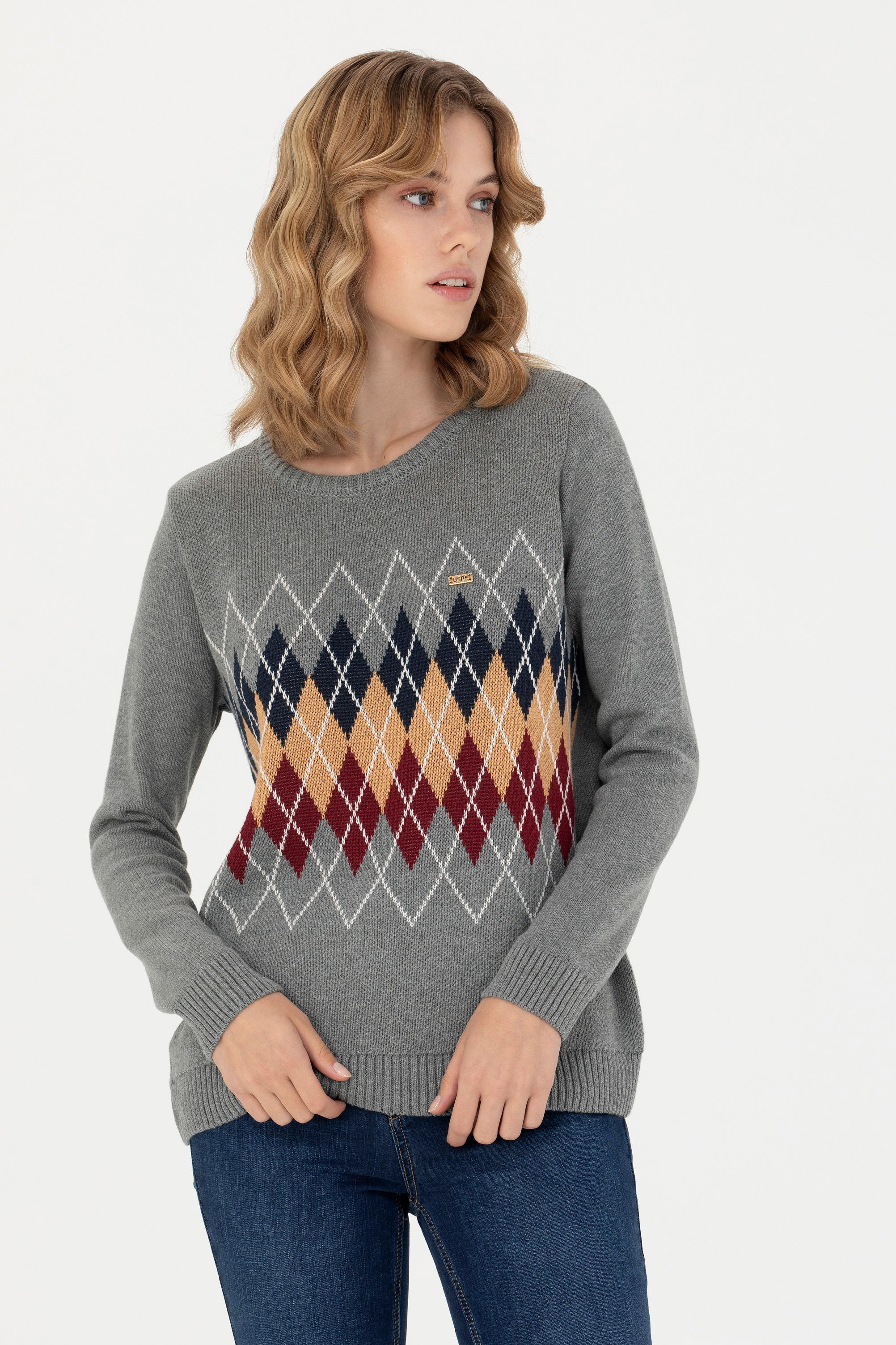 

Джемпер женский U.S. POLO Assn. G082GL0TK0GOLAS серый 2XS, G082GL0TK0GOLAS