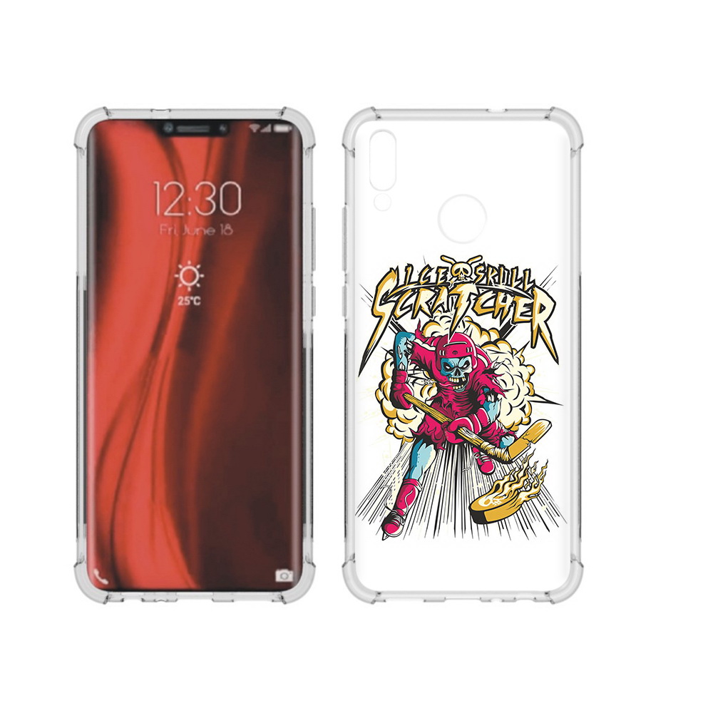 

Чехол MyPads Tocco для Honor 8X нарисованный скелет хоккеист (PT118984.69.514), Tocco