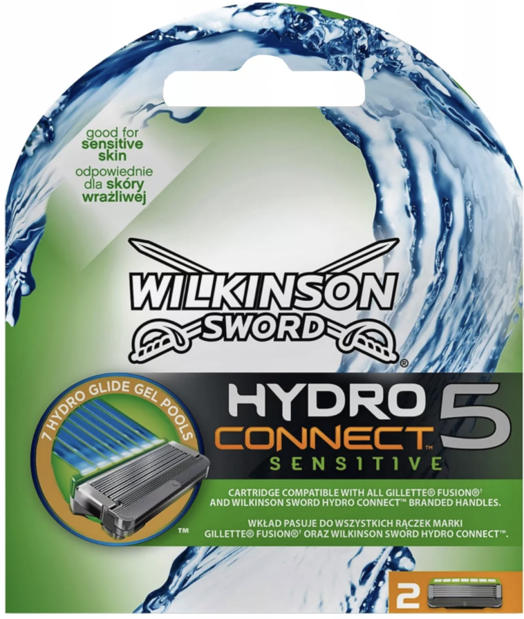 

Кассеты Wilkinson Sword для бритвы CONNECT (2 шт.), Hydro5 CONNECT