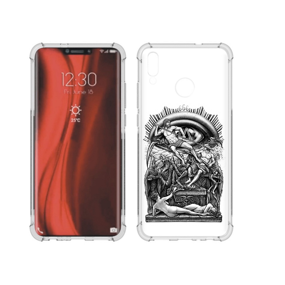 

Чехол MyPads Tocco для Honor 8X оракул черно белый (PT118984.69.528), Tocco