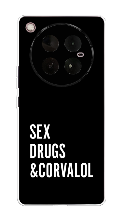 

Чехол на Infinix Zero 40 4G "Corvalol", Черный;серый;белый, 3106350-1
