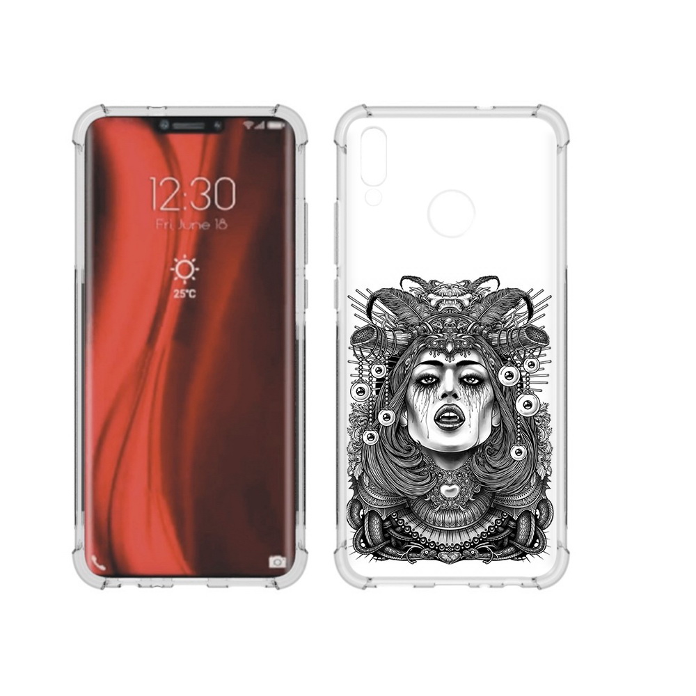

Чехол MyPads Tocco для Honor 8X портрет девушки черно белый (PT118984.69.551), Tocco