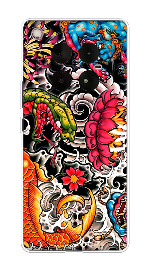 

Чехол на Infinix Zero 40 4G "Японское искусство", Красный;оранжевый;голубой, 3106350-1