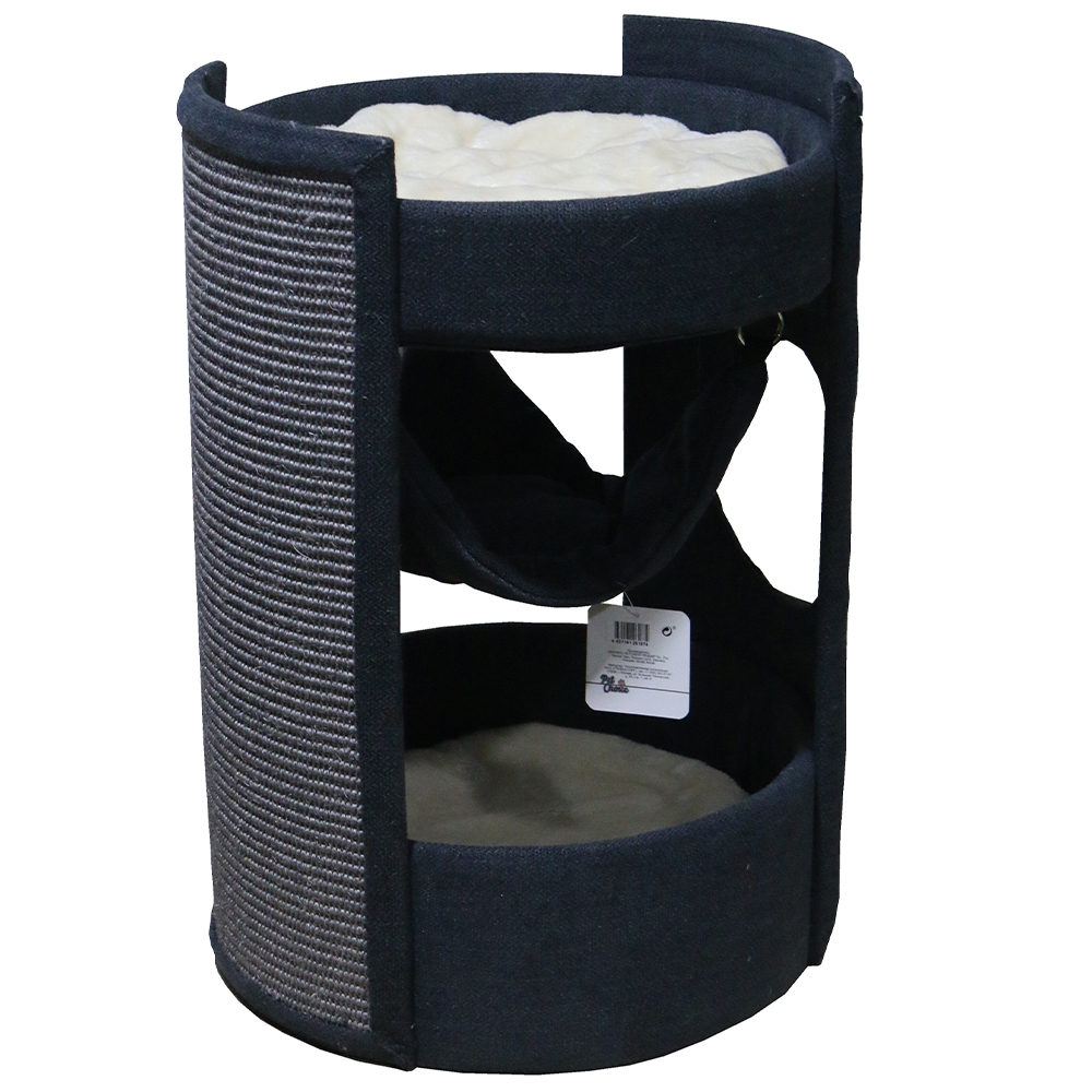 

Комплекс для кошек Pet Choice, графит, 3 уровня. 40х40х60 см, PS772