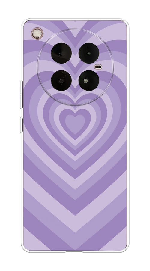 

Чехол на Infinix Zero 40 4G "Violet heart latte", Фиолетовый, 3106350-1