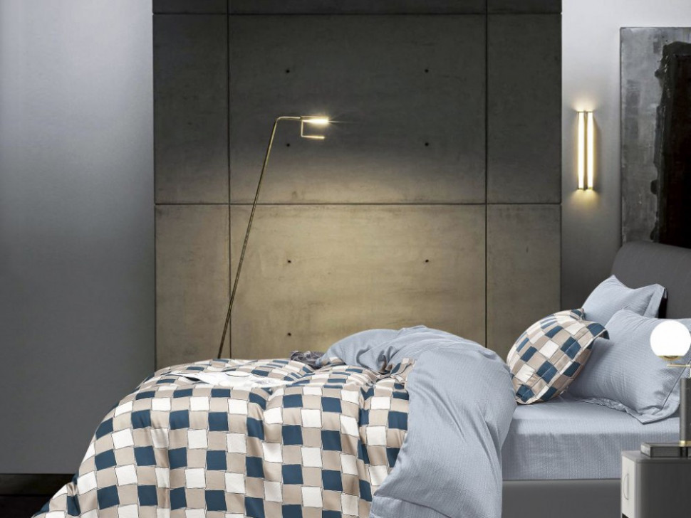 

Постельное белье из тенсела Asabella 2016-6 4 нав. евро серый,бежевый, ANBL-2016