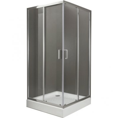 фото Belbagno душевой уголок belbagno uno-195-a-2-90-c-cr 90x90 профиль хром стекло прозрачное