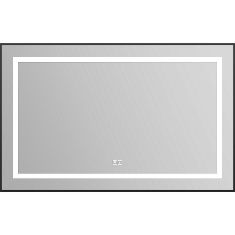 

Зеркало BelBagno Kraft 108.5 SPC-KRAFT-1085-685-TCH-WARM-NERO с подсветкой с подогревом Че, Черный, Kraft