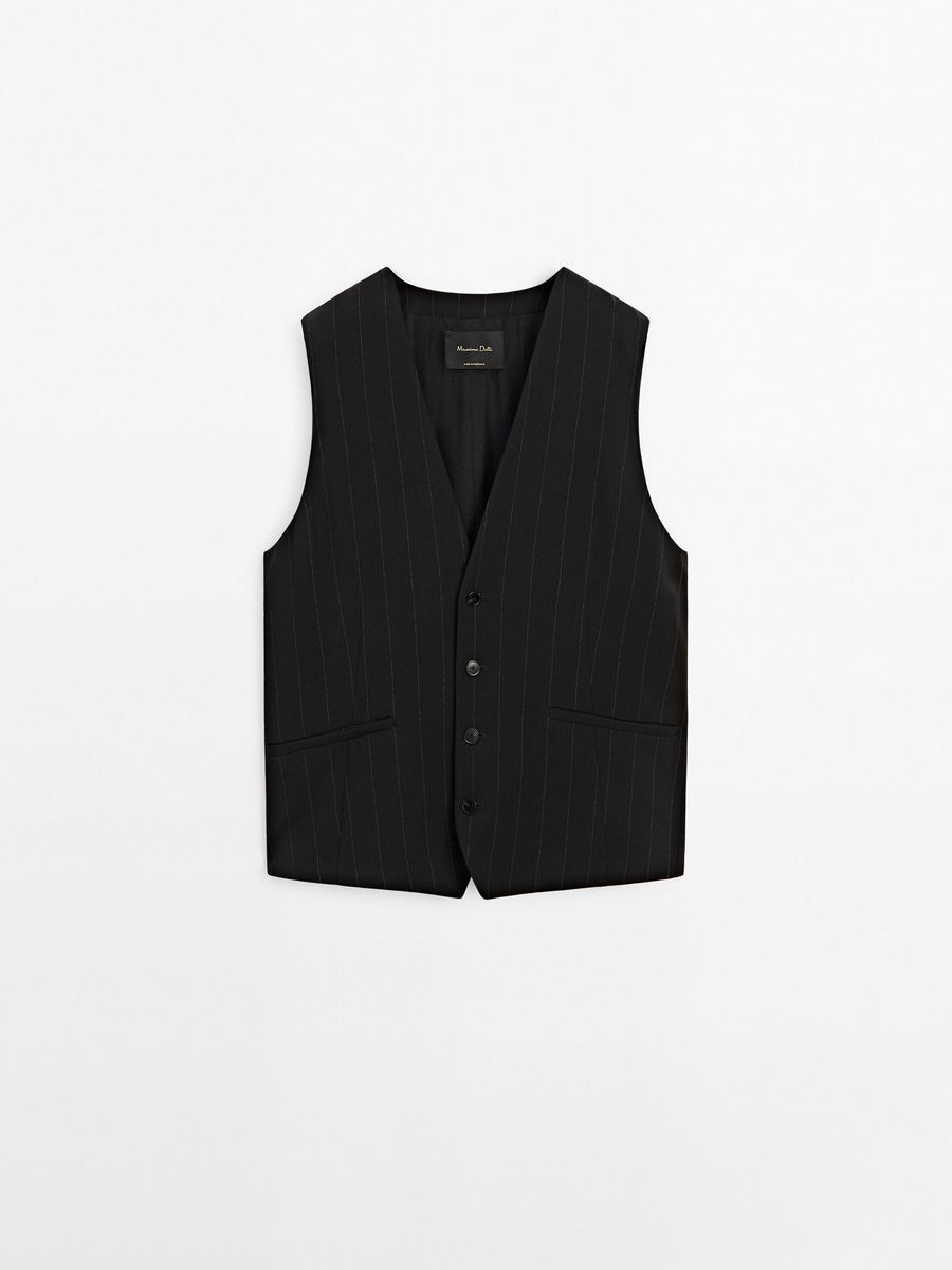 

Жилет женский Massimo Dutti 6024/570 черный S, 6024/570