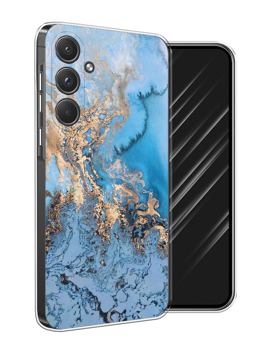

Чехол Awog на Samsung Galaxy A55 5G "Морозная лавина синяя", Серебристый, 2109450-1