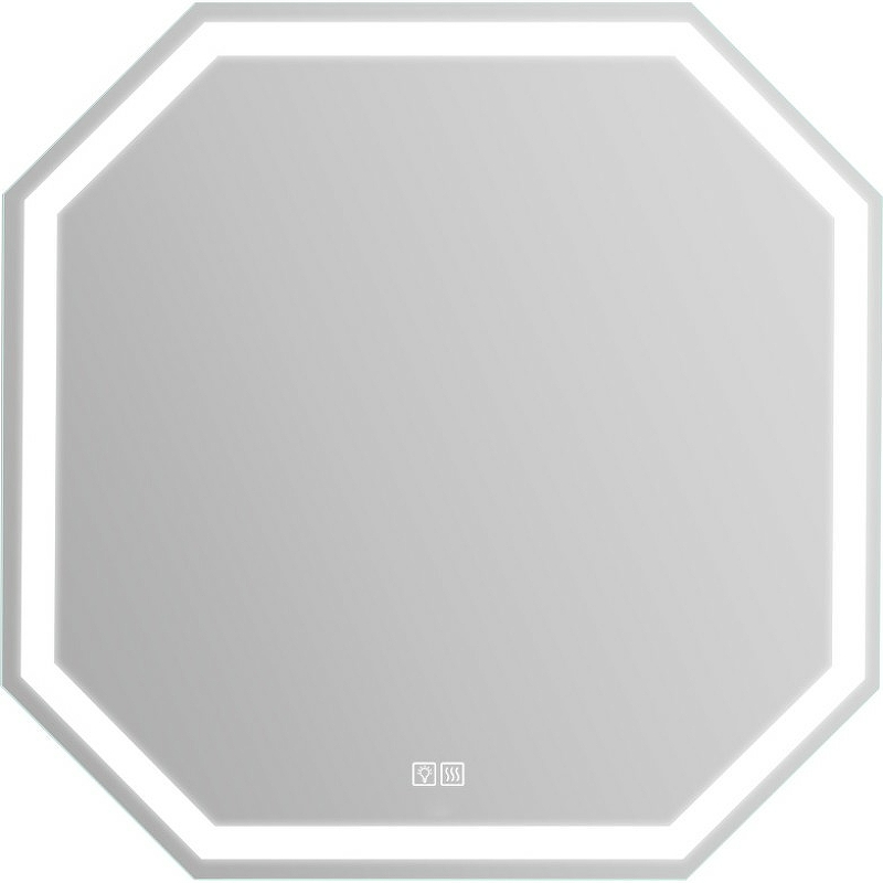 зеркало dreja point 100 99 9030 с подсветкой белый с сенсорным выключателем Зеркало BelBagno 80 SPC-OTT-800-800-LED-TCH-WARM с подсветкой с подогревом с сенсорным вык