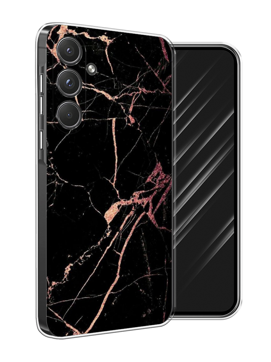 

Чехол Awog на Samsung Galaxy A55 5G "Мрамор розовое золото", Черный;розовый, 2109450-1