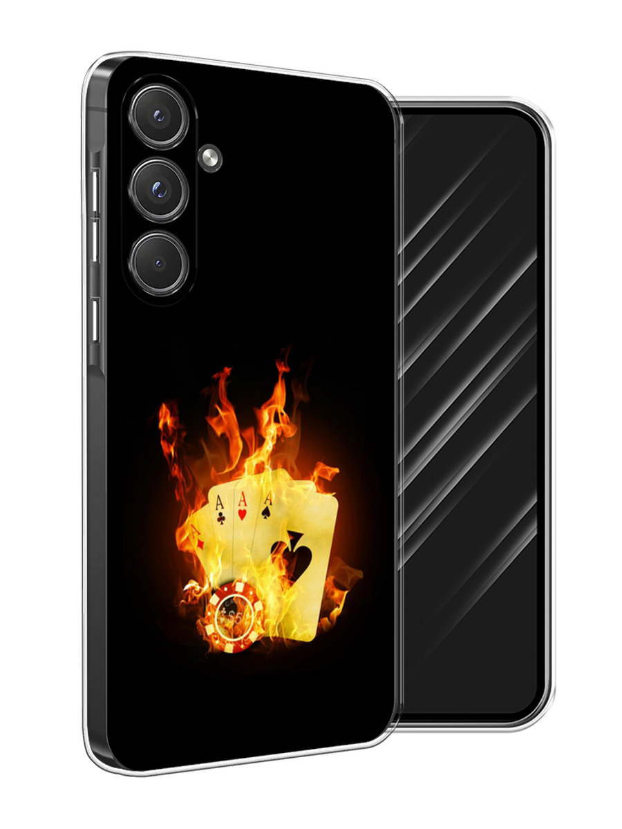 

Чехол Awog на Samsung Galaxy A55 5G "Горящие карты", Черный;оранжевый, 2109450-1