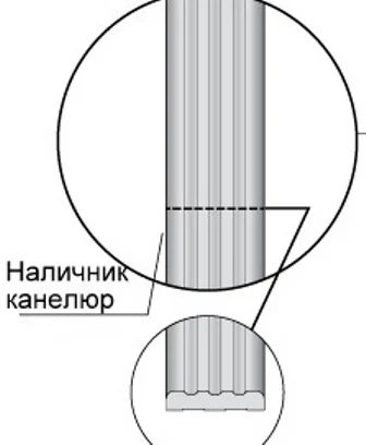 

Наличник Porte Vista канелюр серебрянная патина тон 25 70x15x2150 мм, массив сосны