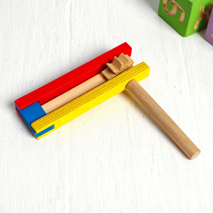 

Музыкальная игрушка «Трещотка» 2.5x10.5x11.5 см, Разноцветный