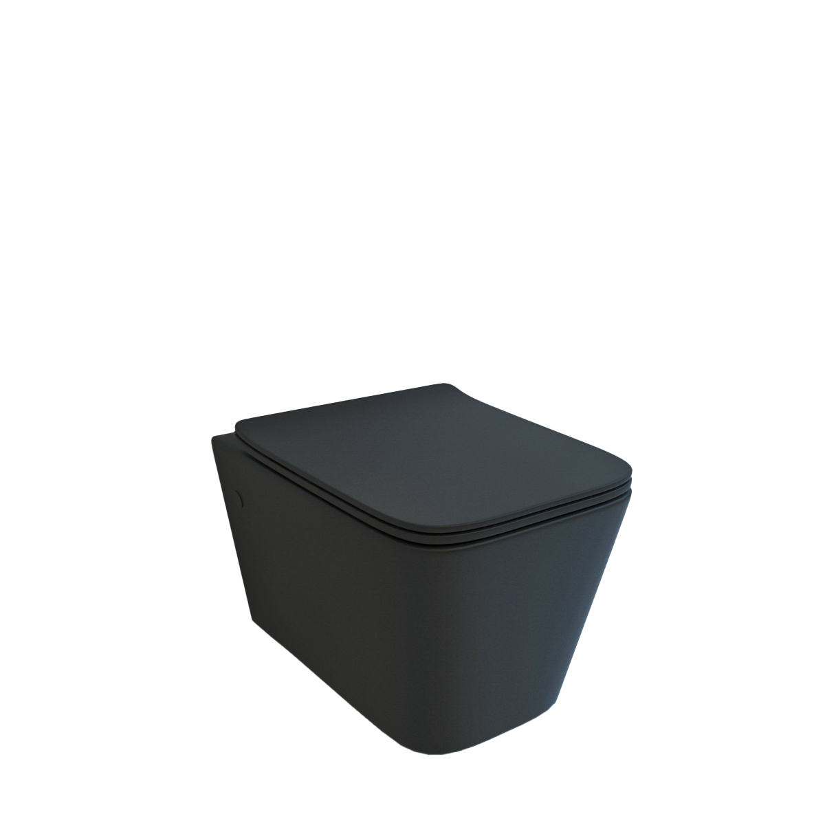 Унитаз подвесной безободковый с сиденьем микролифт, beWash BKWHR105510, чрный матовый