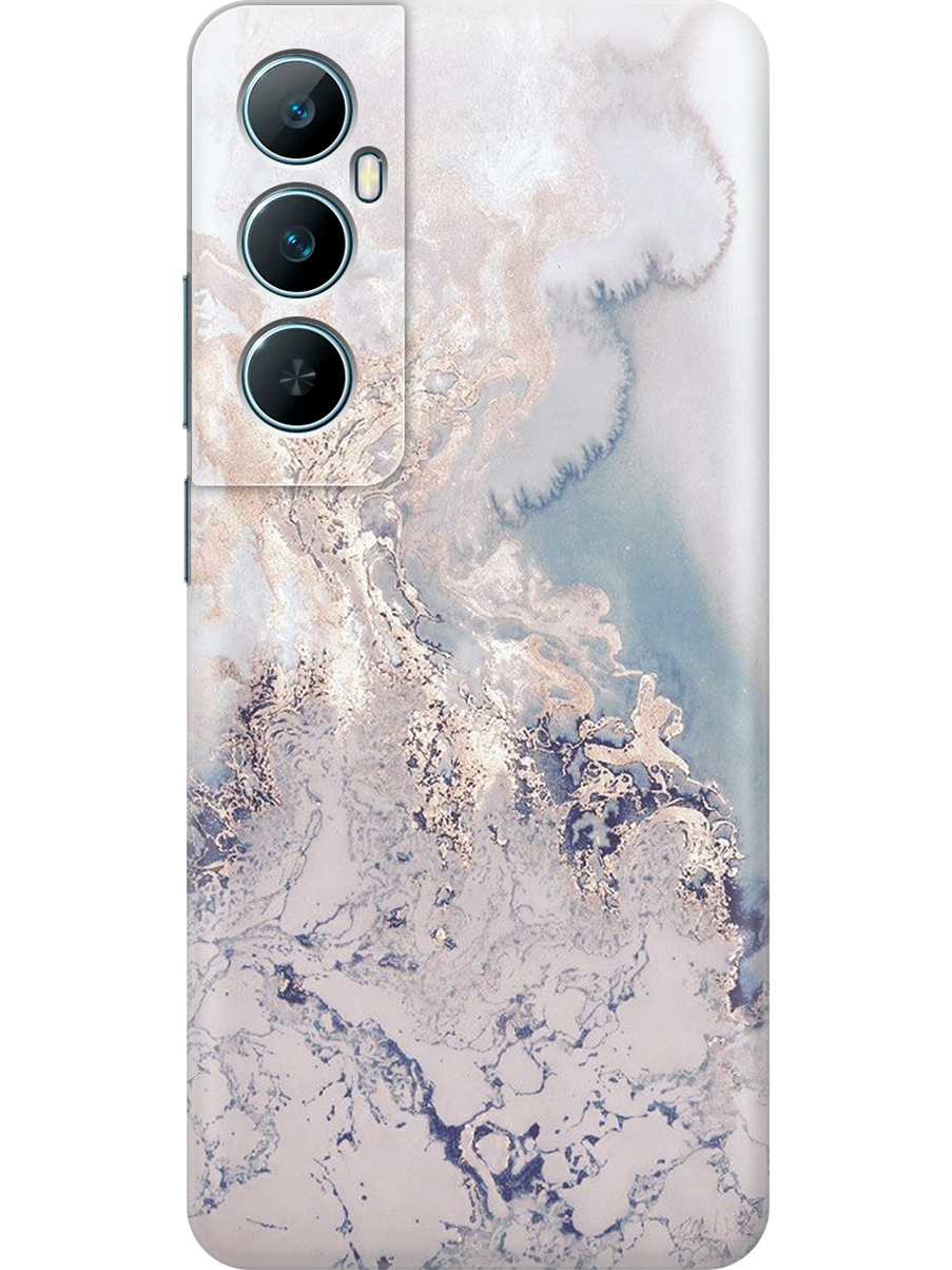 

Силиконовый чехол на Realme C65 с принтом "Мраморная волна", Прозрачный;бежевый;желтый;коричневый, 783983831