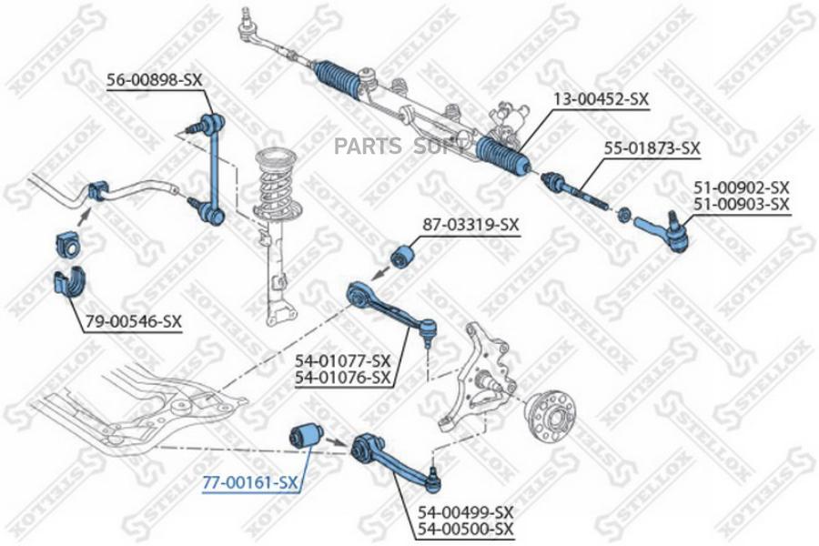 

STELLOX Сайлентблок STELLOX 7700161sx