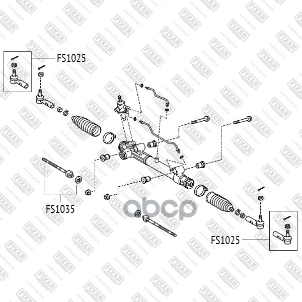 

FIXAR FS1035 Тяга рул.лев.,прав.TOYOTA HILUX, FORTUNER 05= 1шт