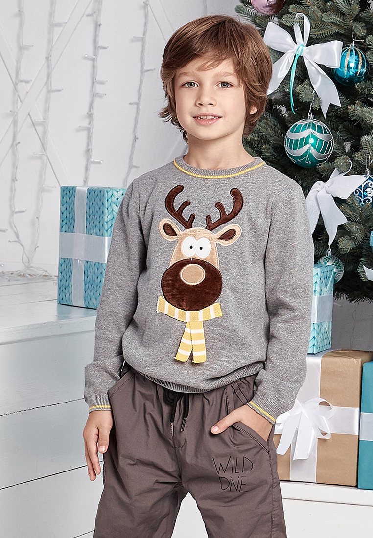 

Джемпер детский Max&jessi AW19C544 серый р.98, AW19C544