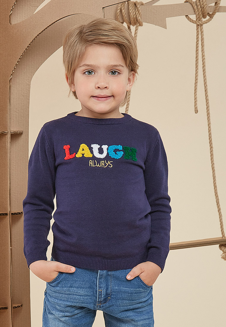 

Джемпер детский Max&jessi AW19C545 синий р.116, AW19C545