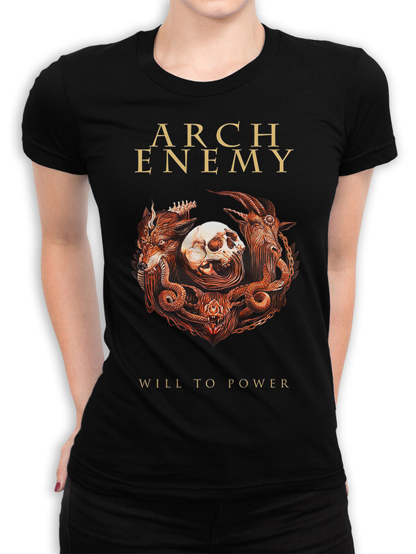 фото Футболка женская design heroes arch enemy - will to power черная 3xl