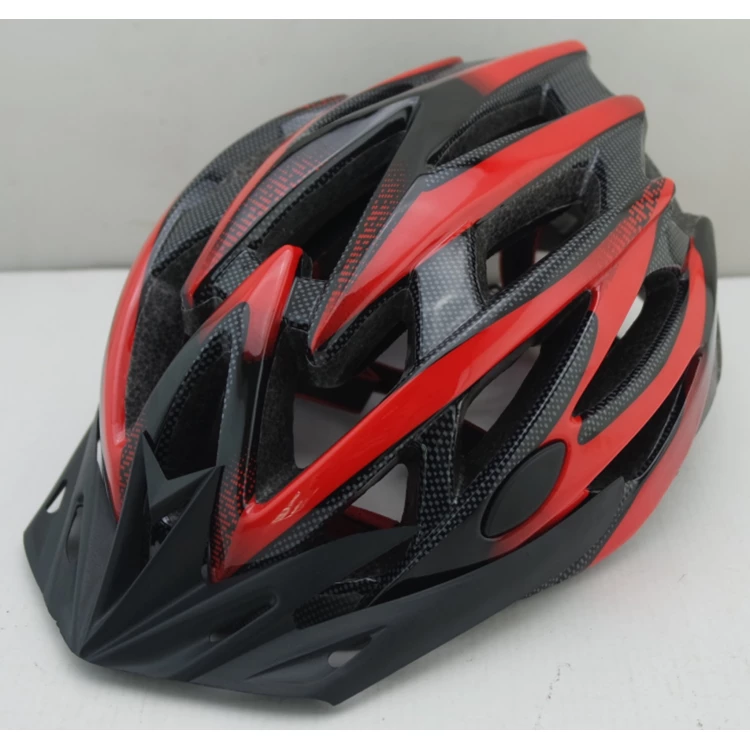 Шлем FSD-HL056 (in-mold). Размер L (54-61 см) красно-чёрный, арт.600301 600301