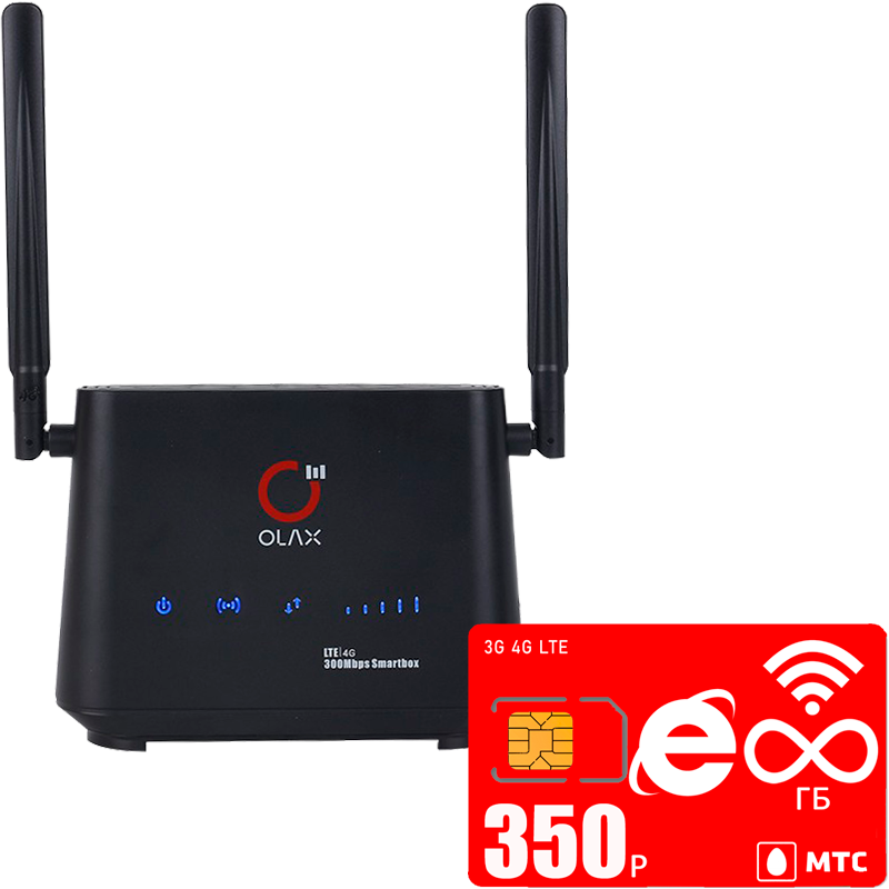 

Роутер OLAX AX5 PRO с сим картой МТС I безлимитный интернет и раздача I 350р/мес