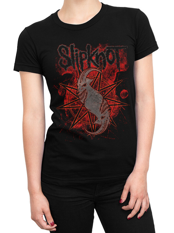 фото Футболка женская design heroes группа slipknot черная 2xl