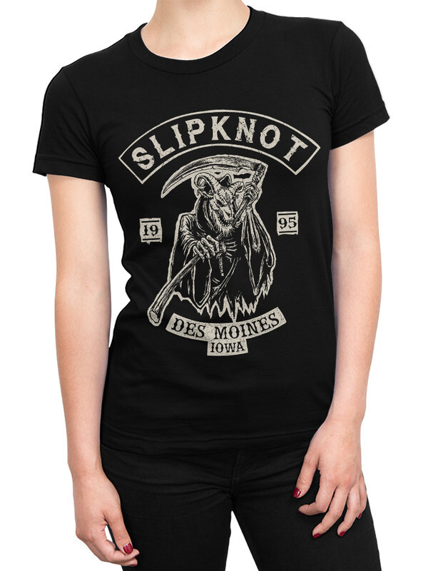 фото Футболка женская design heroes slipknot черная xs