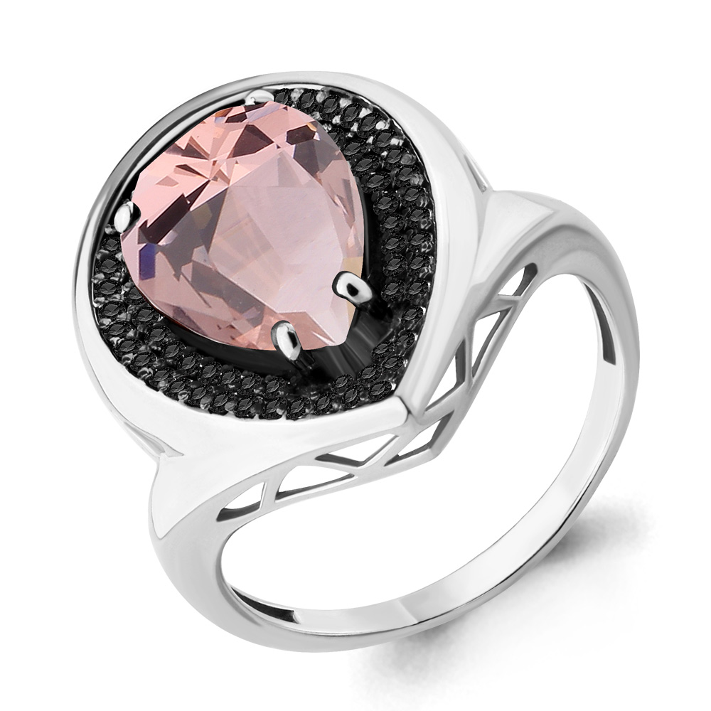 

Кольцо из серебра с морганитом р. 17 Aquamarine 6903390Ч_925_р, 6903390Ч_925_р